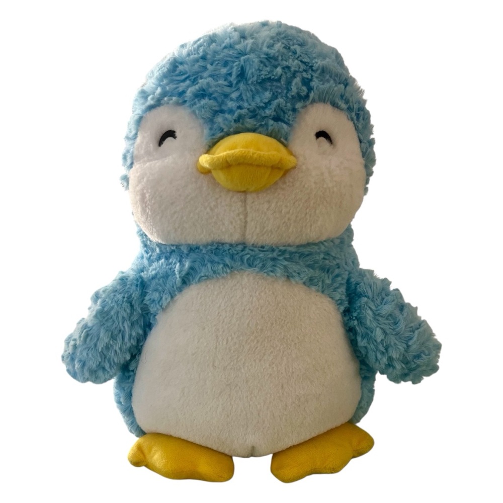 Miniso Blue Penguin Plush 15β Large Stuffed Animal Fuzzy Textured Soft Kawaii